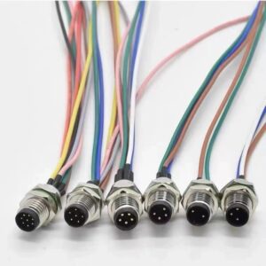 OEM & ODM M12 Connector 12 Pin Panel Mount Straight a Code X Code Aviation Socket Industrial Round Connectors