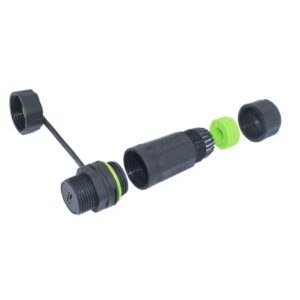 M20 IP67 Waterproof Rj45  Female Connector ODC 4cores Plug Socket Copper Contact 25A Rated Current for Power M12