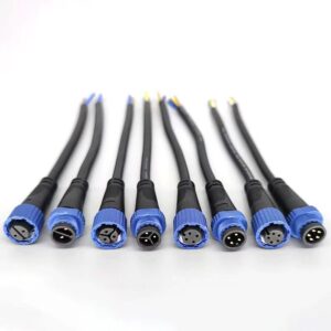 M15 IP68 Waterproof Brass Connector with 10A Rated Current, Male-Female Sockets and Plugs, Including Contact Material