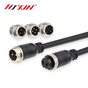 ODM OEM gx12 aviation plug m12 connector metal 2~7 core injection connection wire male and female head waterproof plug