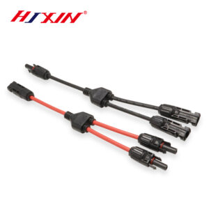 Solar energy MC4 photovoltaic connector Y-type 1 pull 2345 battery parallel solar module waterproof wire