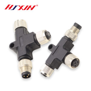T-type aviation plug car sensor M8M12 connector UAV 3-4-5-6-8-12 pin metal screw cap male and female adapter