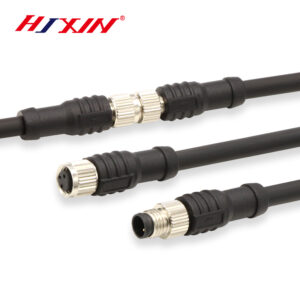 ODM OEM metal screw cap m12 waterproof wire plug 2~6 pin male female terminals wire M8 car sensor waterproof connector