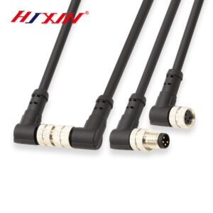 Custom M12 aviation plug connector car sensor metal screw cap M8 connection wire 23456 pin male and female plug head