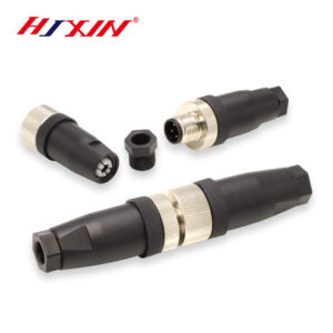 Factory m12 connector assembly 23456 pin terminal block without welding screw press line sensor aviation plug
