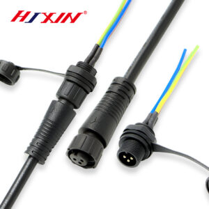 Factory waterproof m12 connection line led light waterproof connection plug male panel female with wire waterproof plug